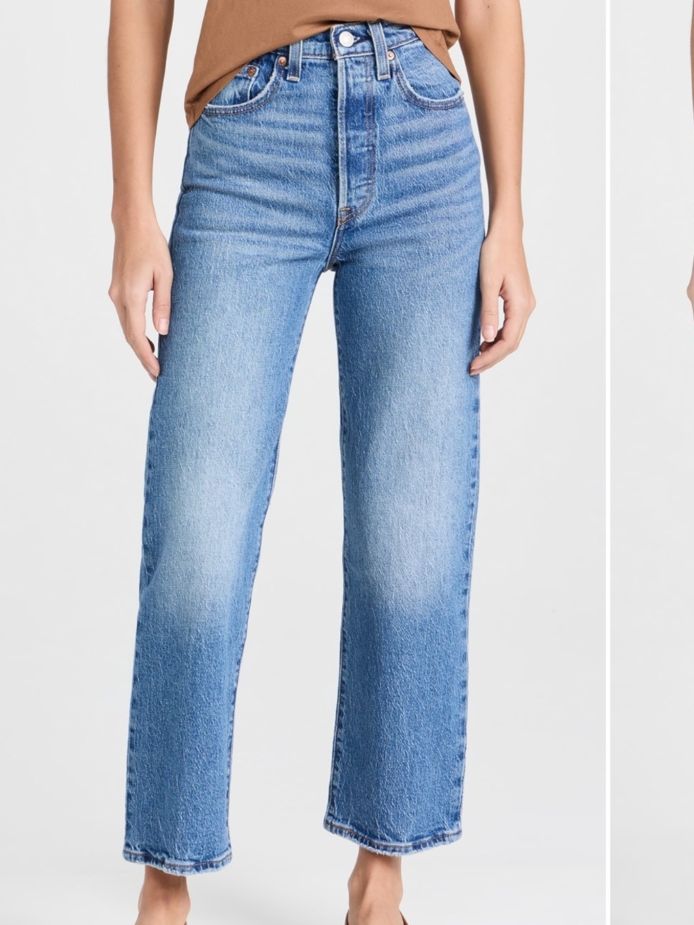 Levi's Light Blue Ribcage Straight Leg Jeans